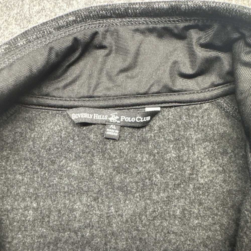 Beverly Hills Polo Club Men's Vest Large Dark Gray Full Zip Sleeveless Jacket XL - Picture 6 of 9